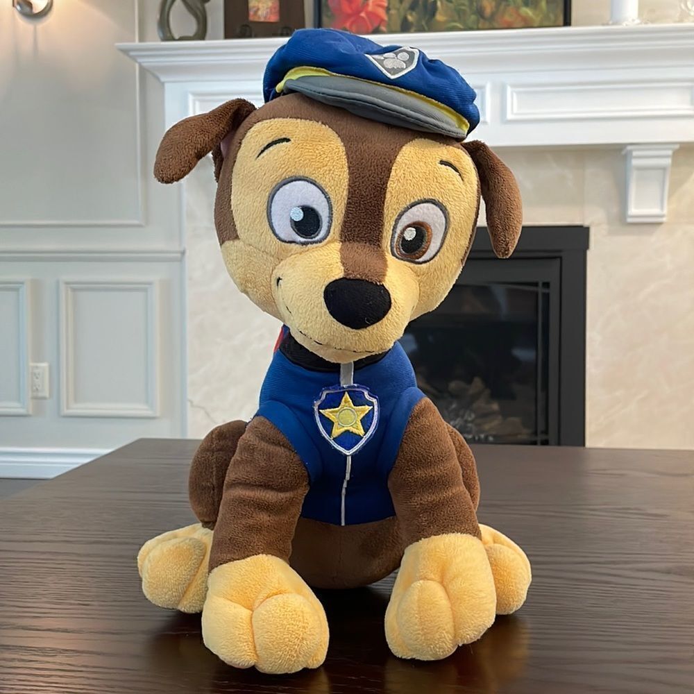 Large Marshall from Paw Patrol Pawlice Officer Blue Uniform 14” inches tall